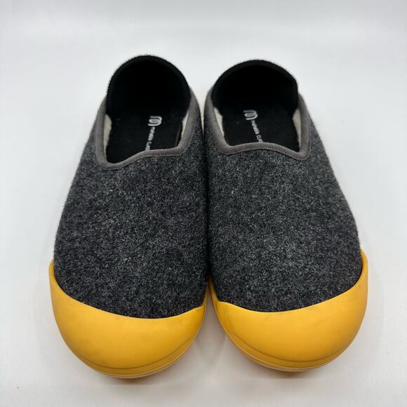 Mahabis Womens Classic Wool & Neoprene Slipper Shoes US 6.5 Yellow/Gray Comfort - Picture 2 of 15